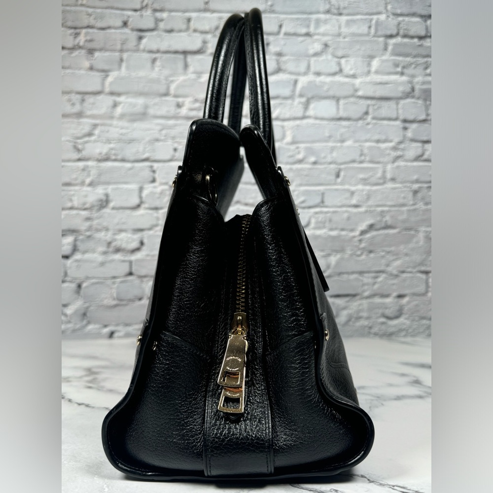 COACH MERCER SATCHEL BLACK LEATHER BAG - Picture 3 of 9